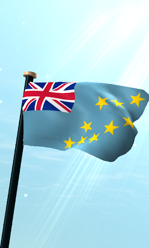 Tuvalu Flag 3D Live Wallpaper