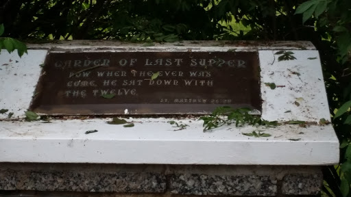 Garden Of Last Supper Memorial Plaque