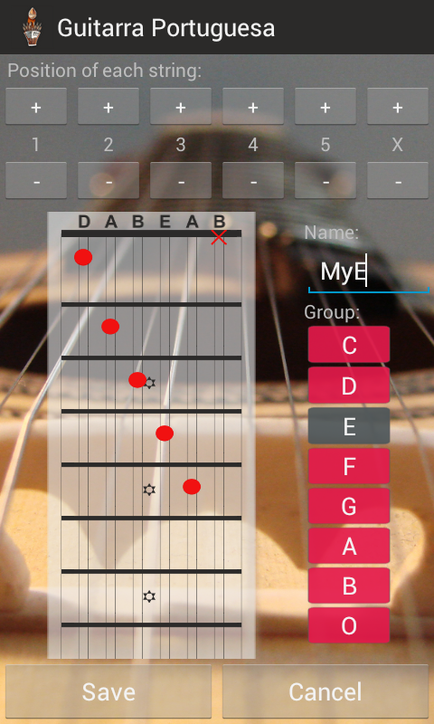 Portuguese Guitar ChordsPro Screen 3
