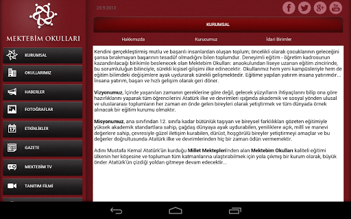 Mektebim Okulları Tablet