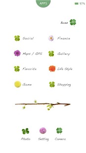 Download 행운을 부르는 클로버 버즈런처 테마 (홈팩) APK for Android