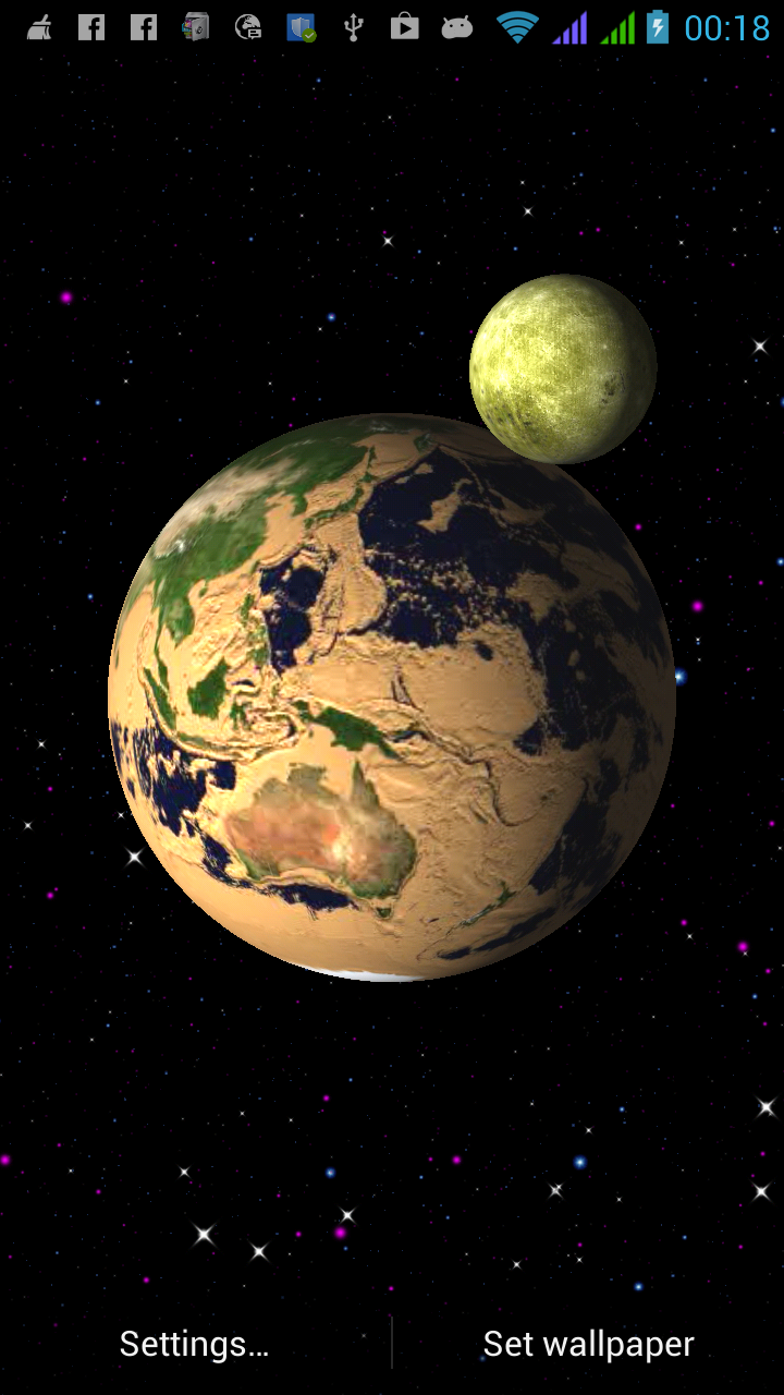 Earth Universe Live Wallpaper Screen 3