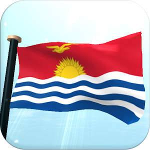 Kiribati Flag 3D Wallpaper