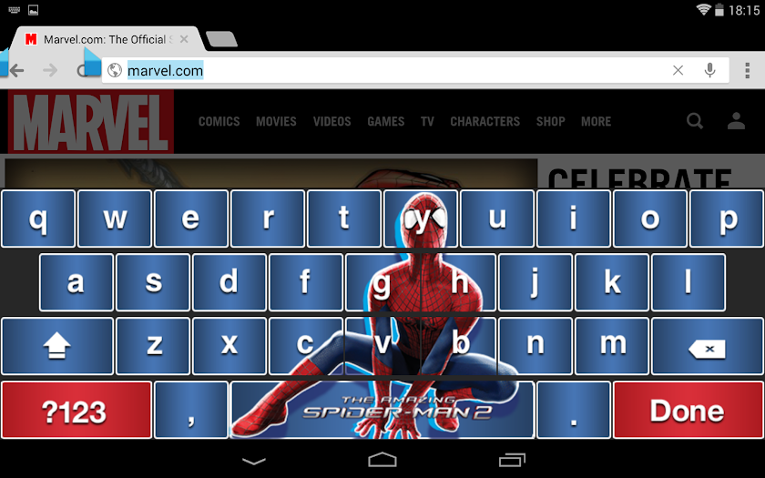 Amazing Spider-Man 2 Keyboard Screen 3