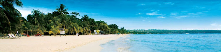 You'll have room to roam when visiting Seven Mile Beach and its cumin-colored sands in Negril, northwest Jamaica.