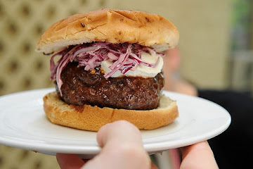 Burger With Sweet And Spicy Slaw