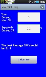 AdWords Calculators Tool Screenshots 1