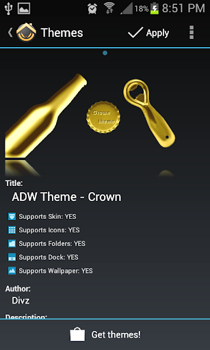 ADW Theme Crown Cap Collection