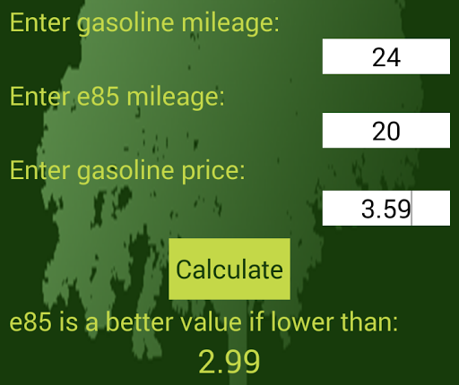 FlexFuel Calculator