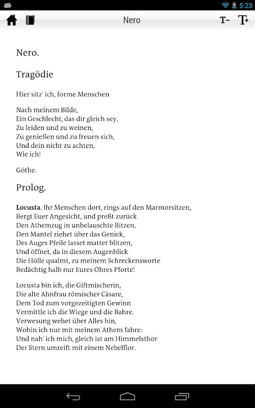 Android application Deutsche Literatur 3 screenshort