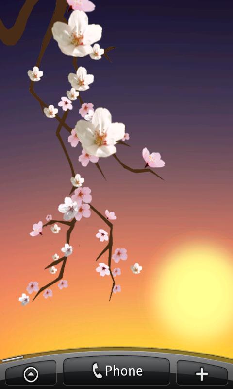 Lovely Sakura Live Wallpaper+ Screen 2