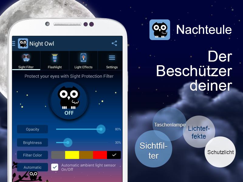 Android application Night Owl-Bluelight Cut Filter screenshort