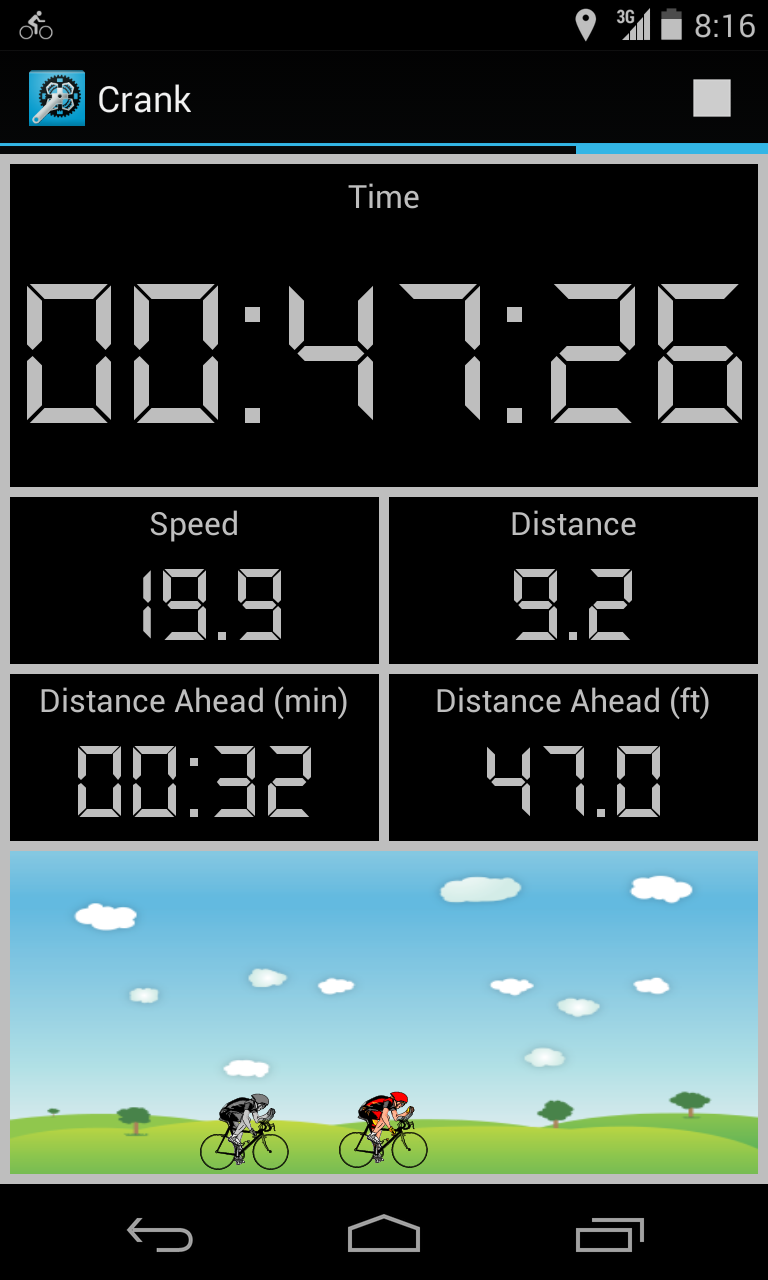 Crank Cycling Computer Pro BLE Screen 2