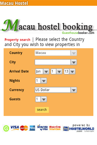 Macau Hostel Booking