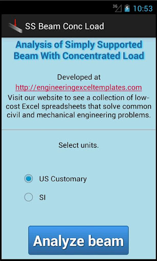 SS Beam Conc Load