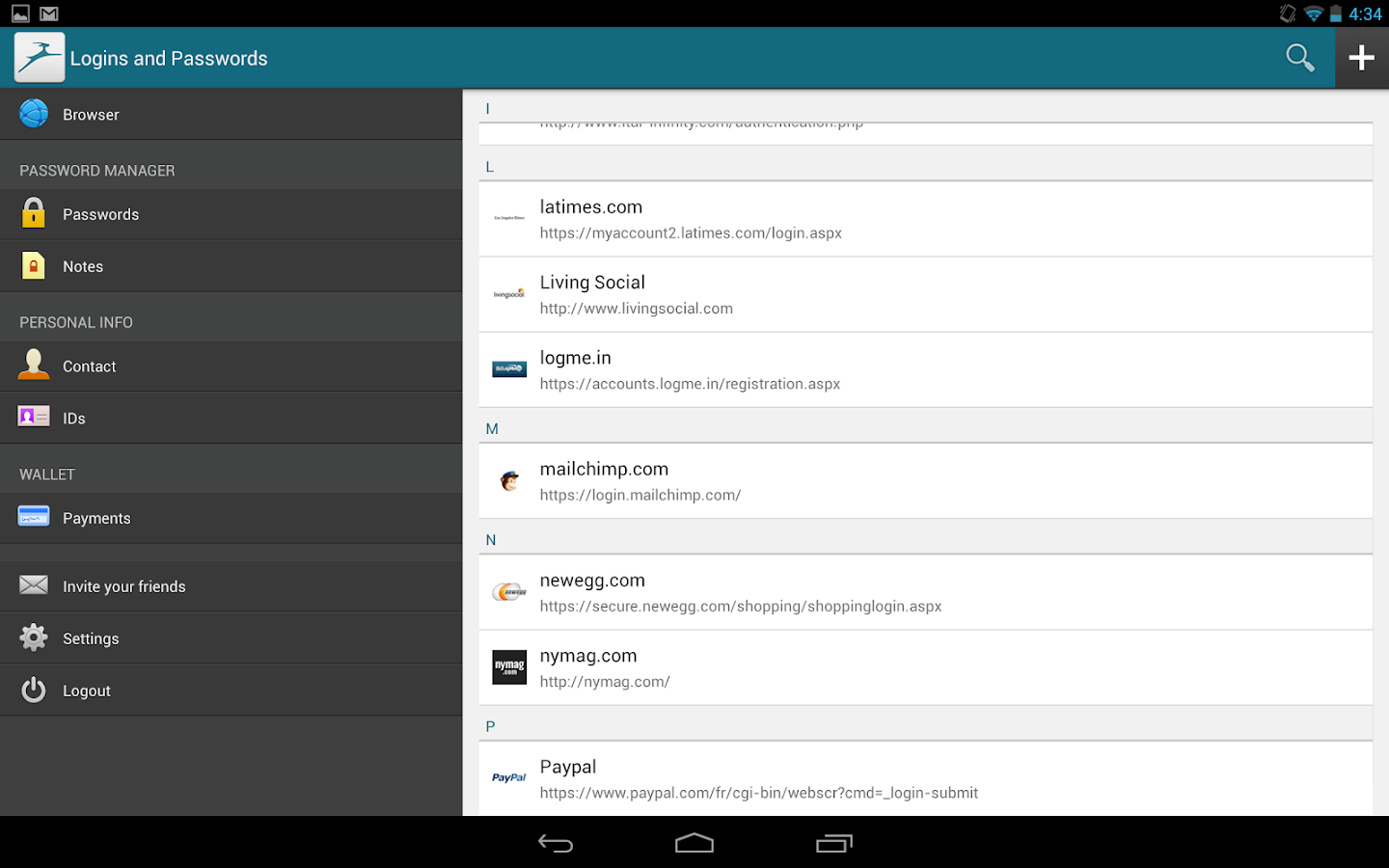 Dashlane Password Manager - screenshot