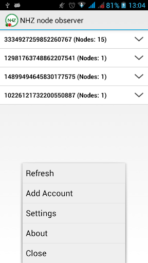 NHZ node observer