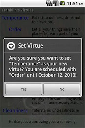 Franklin's Daily Virtues poster 2