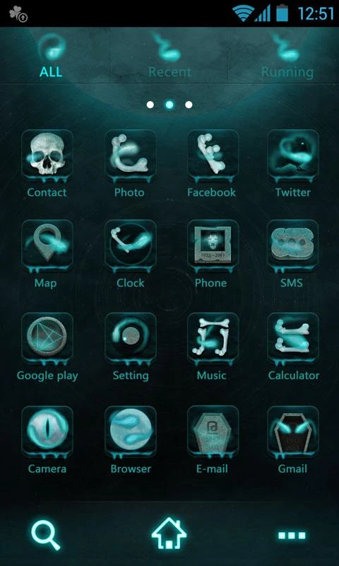 His head GO Launcher Theme - screenshot