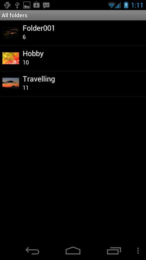 ePhotoChest Screen 2