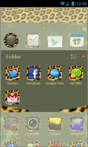 Leopard Fur Go Launcher Theme