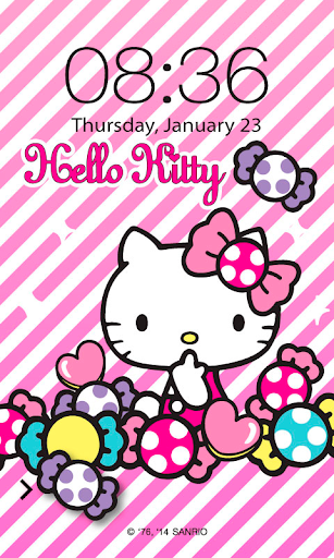 Hello Kitty Candy Screen Lock