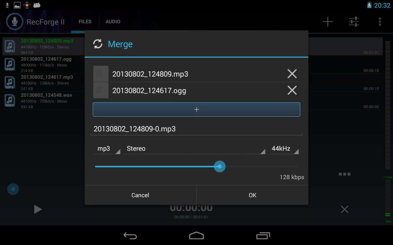 RecForge II Pro Audio Recorder - screenshot