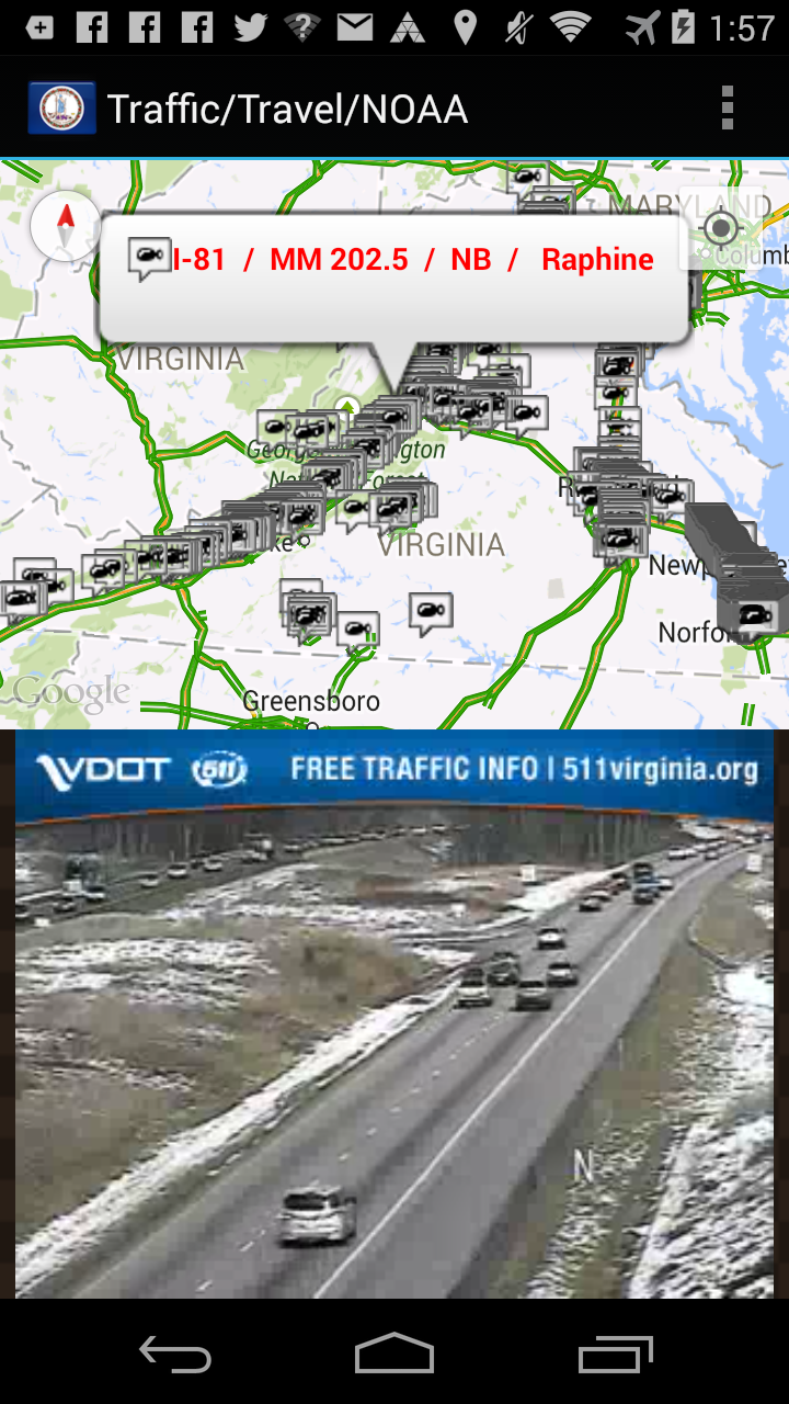 Virginia Traffic Cameras Pro Screen 3