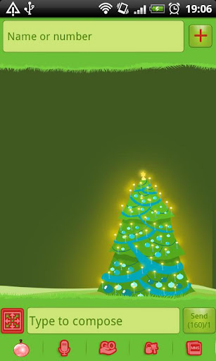 【免費個人化App】GO SMS Christmas Tree Theme-APP點子