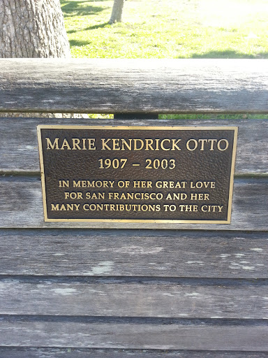 Marie Kendrick Otto Memorial Bench