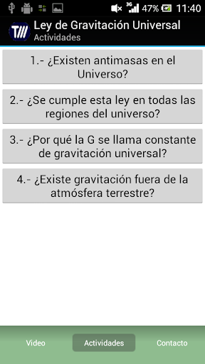 【免費教育App】Ley de Gravitación Universal-APP點子