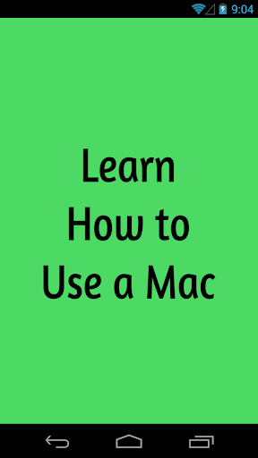 Learn How to Use a Mac
