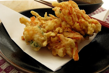 Carrot and Shrimp Kakiage (Mixed Tempura)