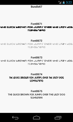 Fonts for FlipFont 67