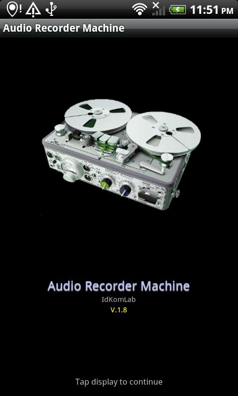 Android application Audio Recorder Machine screenshort