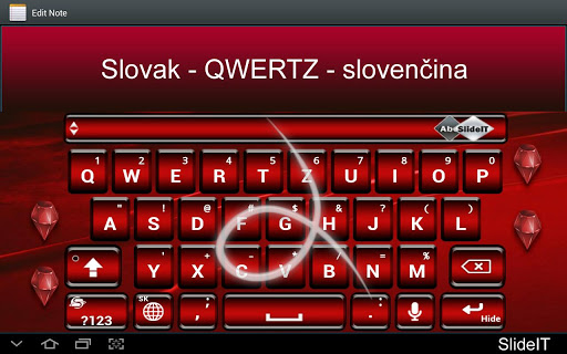 SlideIT Slovak QWERTZ Pack