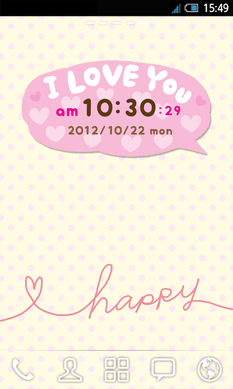 *Lovely* Clock Widget Screen 3
