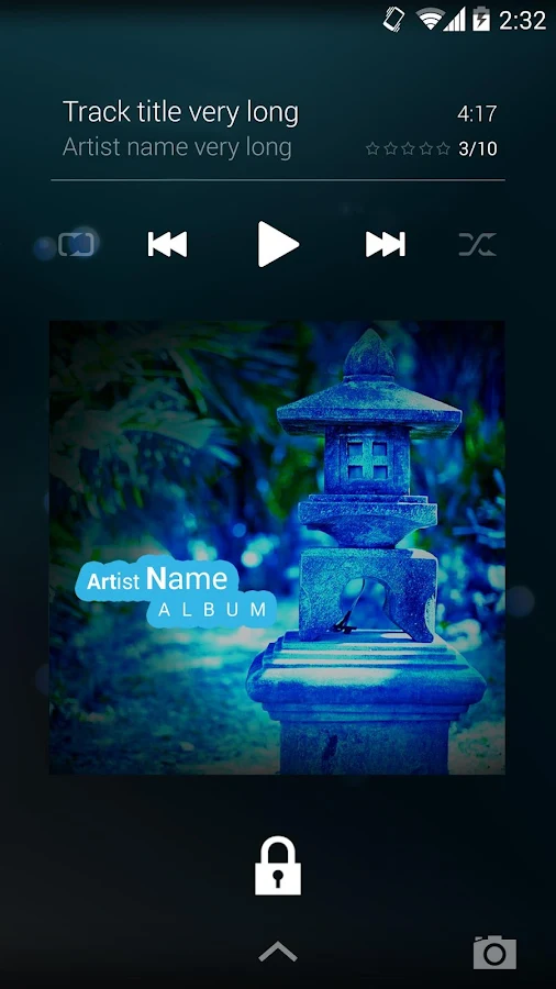 NRGplayer music player - screenshot