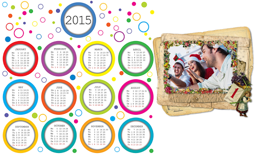 2015 Calendar Photo Frames