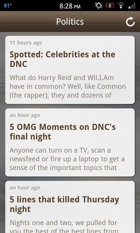 Ultimate News-Politics Screen 3
