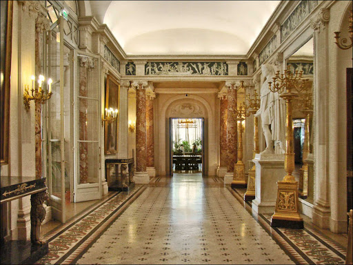 The Grand Gallery of the Villa Masséna museum in Nice, France.