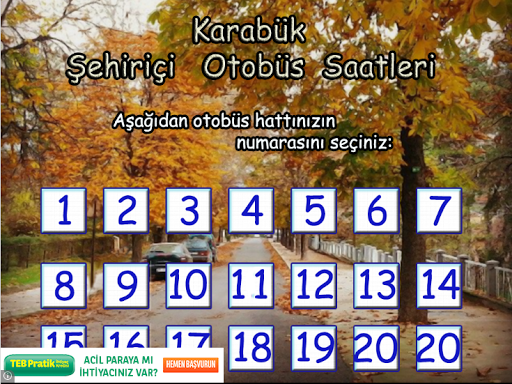 Karabük Otobüs Saatleri