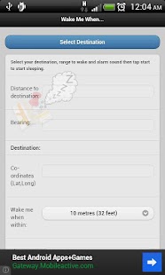 Lastest Wake me when I'm there! APK for Android