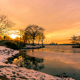 Sunset on the Esplanade by Michael Last -  