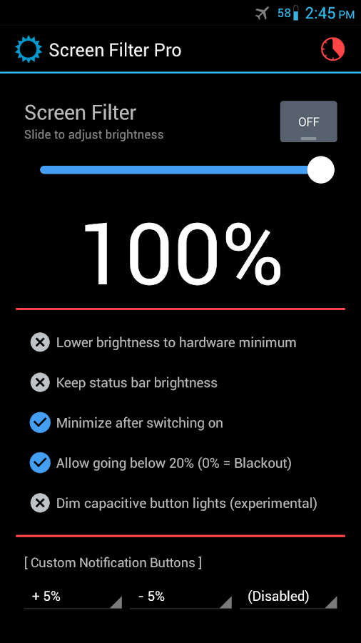 Screen Filter Pro - screenshot