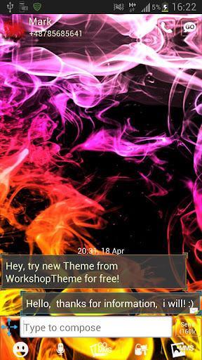 免費下載個人化APP|GO SMS Theme Smoke Colors app開箱文|APP開箱王