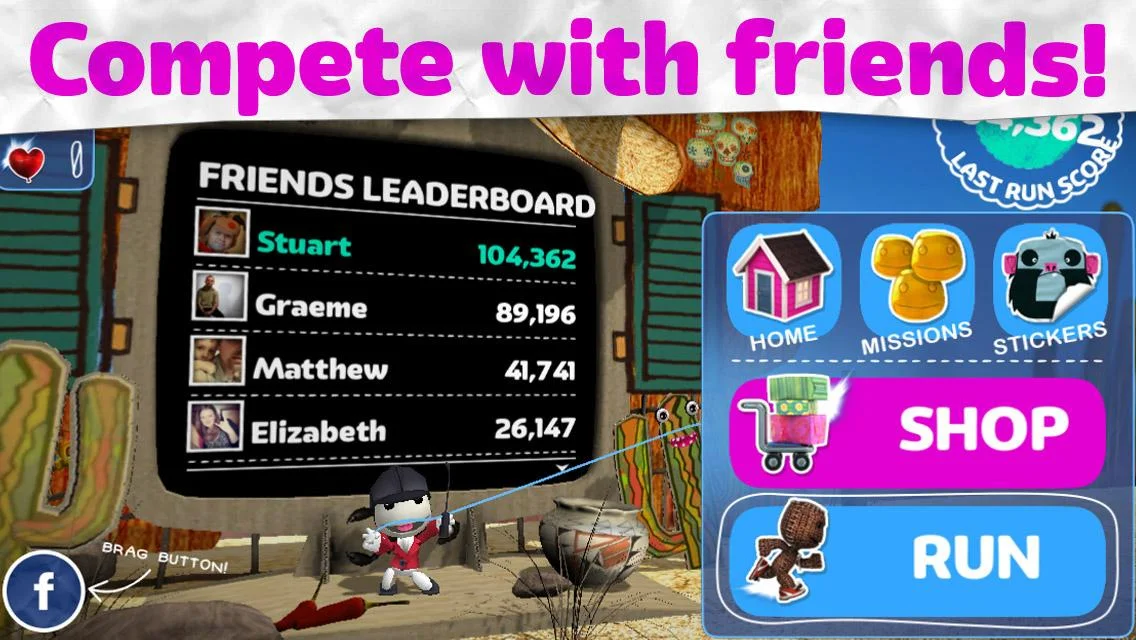  Run Sackboy! Run!   splendido runner game per iOS e Android!