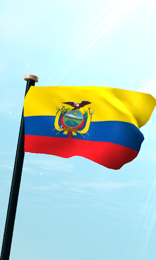 Ecuador Flag 3D Free Wallpaper