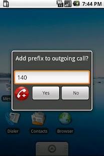 Prefix Dialer