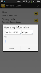 When Did I Last? Habit Tracker Screenshots 2